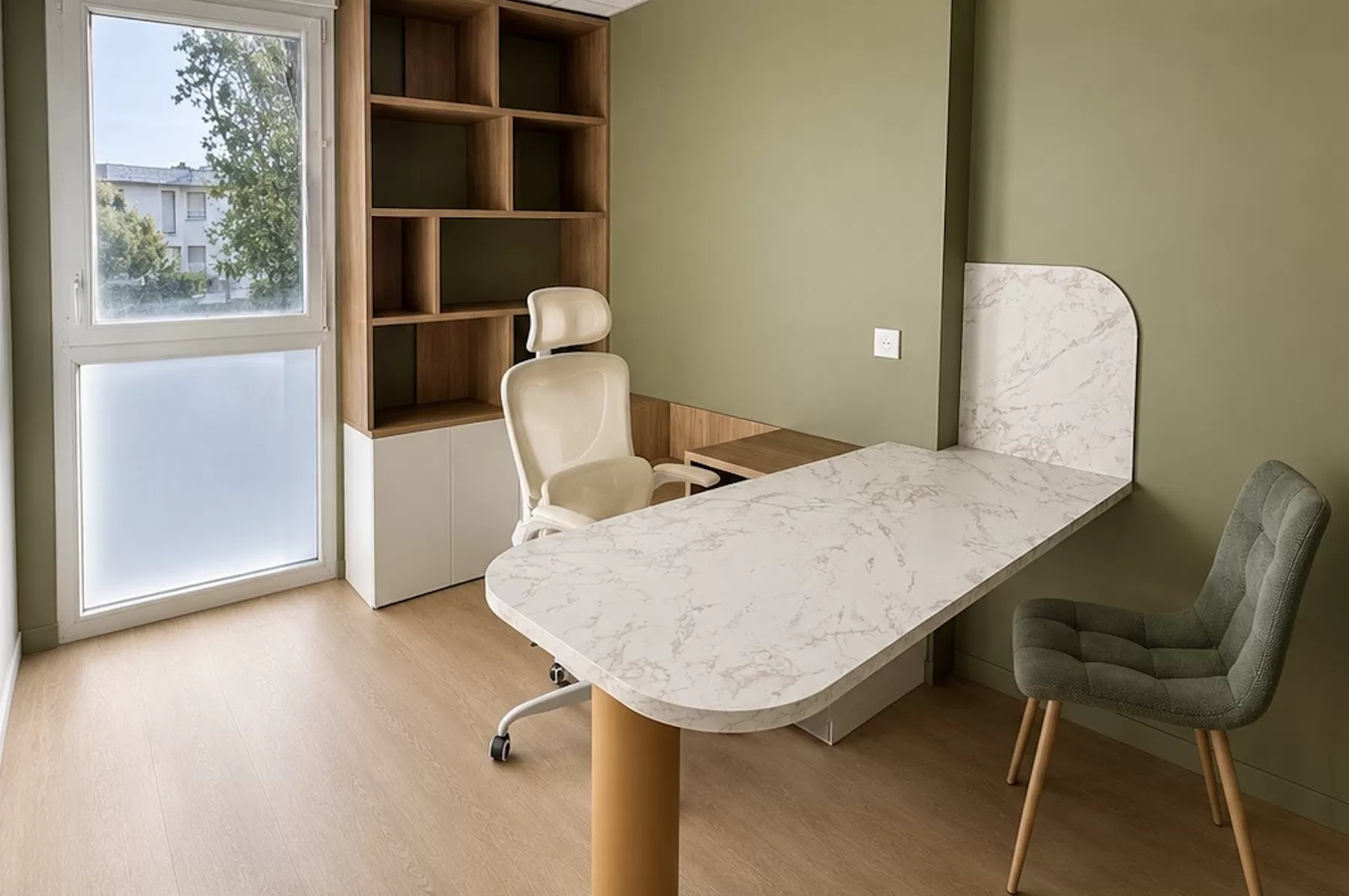 aménagement cabinet médical avec meubles sur-mesure